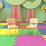 Flash Furniture Plastic School Chair with 10.5" Seat Height, Natural, 2-Pieces (2YUYCX003NAT)~#|#~sp133536740_sc7