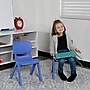 Flash Furniture Plastic School Chair with 10.5" Seat Height, Blue, 2-Pieces (2YUYCX003BLUE)~#|#~sp133536775_sc7