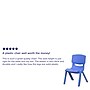 Flash Furniture Plastic School Chair with 10.5" Seat Height, Blue, 2-Pieces (2YUYCX003BLUE)~#|#~sp133536782_sc7