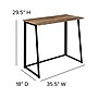 Flash Furniture 36"W Small Rustic Natural Home Office Folding Computer Desk, Wood Grain (JBYJ354D)~#|#~sp133537029_sc7
