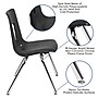 Flash Furniture Emmy Oval Wave Activity Table Set, 60" x 86", Height Adjustable, Oak/Black (XUG16C306C60OTA)~#|#~sp133537115_sc7