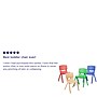 Flash Furniture Whitney Plastic Student Stackable Chair, Assorted Colors, 4 Pack (4YUYCX4004MULTI)~#|#~sp133537546_sc7
