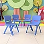 Flash Furniture Whitney Plastic Student Stackable Chair, Blue, 4 Pack (4YUYCX4004BLUE)~#|#~sp133537595_sc7