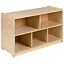 Flash Furniture 24"H x 36"L Wooden 5 Section School Classroom Storage Cabinet, Natural (MKSTRG004)~#|#~sp133538958_sc7