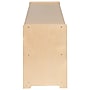 Flash Furniture 24"H x 48"L Wooden 2 Section School Classroom Storage Cabinet, Natural (MKSTRG005)~#|#~sp133539407_sc7