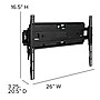 Flash Furniture FLASH MOUNT Full Motion TV Wall Mount, 100LB Max (RAMP006)~#|#~sp133539416_sc7
