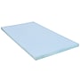 Flash Furniture Capri Comfortable Sleep Twin Size Cooling Gel Memory Foam Mattress Topper, Blue, 39" x 75.5" x 3" (MRM353T)~#|#~sp133539612_sc7