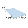 Flash Furniture Capri Comfortable Sleep Twin Size Cooling Gel Memory Foam Mattress Topper, Blue, 39" x 75.5" x 3" (MRM353T)~#|#~sp133539624_sc7