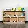 Flash Furniture 30"H x 48"L Wooden 5 Section School Classroom Storage Cabinet, Natural (MKSTRG008)~#|#~sp133539743_sc7