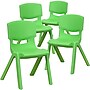 Flash Furniture Whitney Plastic Student Stackable Chair, Green, 4 Pack (4YUYCX4001GREEN)~#|#~sp133541195_sc7