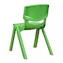 Flash Furniture Whitney Plastic Student Stackable Chair, Green, 4 Pack (4YUYCX4001GREEN)~#|#~sp133541220_sc7