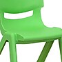 Flash Furniture Whitney Plastic Student Stackable Chair, Green, 4 Pack (4YUYCX4001GREEN)~#|#~sp133541222_sc7