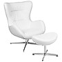 Flash Furniture LeatherSoft Swivel Wing Chair with Ottoman, White (ZBWINGCHOTWHLEA)~#|#~sp133541372_sc7