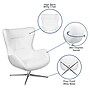 Flash Furniture LeatherSoft Swivel Wing Chair with Ottoman, White (ZBWINGCHOTWHLEA)~#|#~sp133541393_sc7