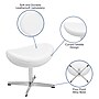 Flash Furniture LeatherSoft Swivel Wing Chair with Ottoman, White (ZBWINGCHOTWHLEA)~#|#~sp133541396_sc7