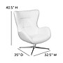 Flash Furniture LeatherSoft Swivel Wing Chair with Ottoman, White (ZBWINGCHOTWHLEA)~#|#~sp133541401_sc7