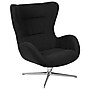 Flash Furniture Fabric Swivel Wing Chair, Black (ZBWINGBKFAB)~#|#~sp133541521_sc7