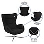 Flash Furniture Fabric Swivel Wing Chair, Black (ZBWINGBKFAB)~#|#~sp133541634_sc7