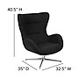 Flash Furniture Fabric Swivel Wing Chair, Black (ZBWINGBKFAB)~#|#~sp133541638_sc7