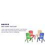 Flash Furniture Plastic School Chair with 10.5" Seat Height, Assorted Colors, 4-Pieces(4YUYCX4003MULTI)~#|#~sp133541719_sc7
