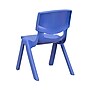 Flash Furniture Plastic School Chair with 10.5" Seat Height, Blue, 4-Pieces (4YUYCX4003BLUE)~#|#~sp133541755_sc7