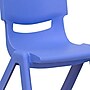 Flash Furniture Plastic School Chair with 10.5" Seat Height, Blue, 4-Pieces (4YUYCX4003BLUE)~#|#~sp133541757_sc7