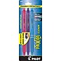 Pilot FriXion Ball Clicker Erasable Gel Pen, Fine Point, Assorted Ink, 3/Pack (31469)~#|#~sp134165572_sc7