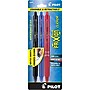 Pilot FriXion Ball Clicker Erasable Gel Pens, Fine Point, 0.7mm, Assorted Ink, 3/Pack (31467)~#|#~sp134165664_sc7