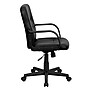 Flash Furniture Paulson Vinyl Swivel Mid-Back Executive Office Chair, Black (H8020)~#|#~sp134247096_sc7