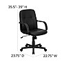 Flash Furniture Paulson Vinyl Swivel Mid-Back Executive Office Chair, Black (H8020)~#|#~sp134247238_sc7