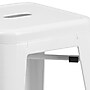 Flash Furniture Kai Industrial Metal Barstool without Back, White (CH3132030WH)~#|#~sp134593629_sc7