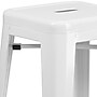 Flash Furniture Kai Industrial Metal Barstool without Back, White (CH3132030WH)~#|#~sp134593631_sc7