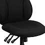 Flash Furniture Hughes Armless Ergonomic Fabric Swivel High Back Task Office Chair, Black (BT90297H)~#|#~sp134594242_sc7