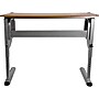 Flash Furniture 45.25"W Drafting Table, Cherry/Pewter (NAN-JN-2433-GG)~#|#~sp134594292_sc7