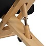 Flash Furniture Posey Armless Ergonomic Fabric/Wood Mobile Kneeling Office Chair, Black (WLSB210)~#|#~sp134594444_sc7