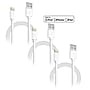Overtime Apple MFi Certified Lighting USB 4ft Cable for iPhone/iPad/iPod Touch, White, Pack of 3 (CE14541A)~#|#~sp134771673_sc7