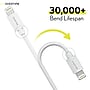 Overtime Apple MFi Certified Lighting USB 4ft Cable for iPhone/iPad/iPod Touch, White, Pack of 3 (CE14541A)~#|#~sp134771674_sc7