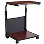 Flash Furniture Charger 24"W Rectangular Adjustable Standing Computer Desk, Mahogany (MT62881)~#|#~sp134781393_sc7