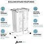 AdirOffice Steel Mobile Vertical Large File Storage Plan Center For Blueprints, White (614-WHI)~#|#~sp134865084_sc7