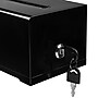 AdirOffice Locking Acrylic Suggestion Box, with Message Panel, Black, 2/Pack (637-BLK-2)~#|#~sp134865699_sc7