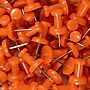 JAM Paper Push Pins, Orange, 100/Pack (222419052)~#|#~sp135110476_sc7
