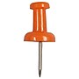 JAM Paper Push Pins, Orange, 100/Pack (222419052)~#|#~sp135110482_sc7