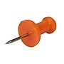 JAM Paper Push Pins, Orange, 100/Pack (222419052)~#|#~sp135110483_sc7