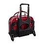 McKlein Roseville Leather Briefcase, Laptop Compatible, Rolling, TSA Checkpoint Friendly, Red (96646)~#|#~sp136103157_sc7