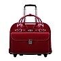 McKlein Roseville Leather Briefcase, Laptop Compatible, Rolling, TSA Checkpoint Friendly, Red (96646)~#|#~sp136103338_sc7