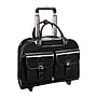 McKlein W Series Leather Briefcase, Laptop Compatible, Rolling, Black (96185A)~#|#~sp136103352_sc7