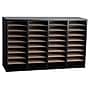 AdirOffice 36-Compartment Literature Organizer, 11.8" x 39.3", Black (500-36-BLK)~#|#~sp13647171_sc7