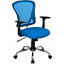 Flash Furniture Alfred Ergonomic Mesh Swivel Mid-Back Task Office Chair, Blue (H8369FBL)~#|#~sp137082221_sc7