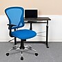 Flash Furniture Alfred Ergonomic Mesh Swivel Mid-Back Task Office Chair, Blue (H8369FBL)~#|#~sp137082303_sc7