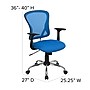 Flash Furniture Alfred Ergonomic Mesh Swivel Mid-Back Task Office Chair, Blue (H8369FBL)~#|#~sp137082307_sc7